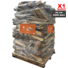 1 Palette de Bûche de Bois (33 cm) ballot de 2000 dm3