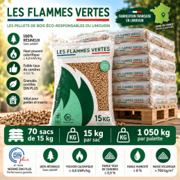 1 palette de 70 sacs de 15...