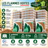 3 palettes de 210 sacs de 15 kg (3150 kg) Granulés de bois Les Flammes Vertes