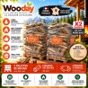 2 Palettes de Bûches de Bois (33 cm) ballot de 4000 dm3
